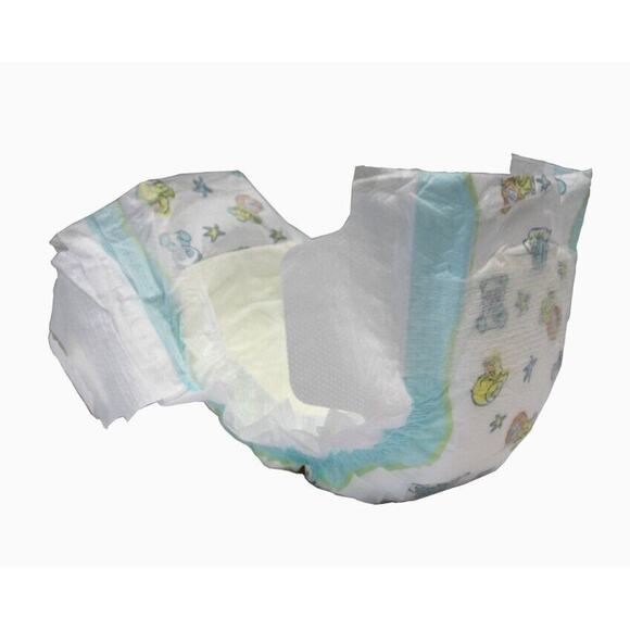 ZOO ANIMALS 25 Count Baby Disposable Diapers Size 2 ADORABLE Panda Giraffe Lion - Picture 9 of 11